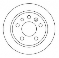 Тормозной диск BENDIX 561978B