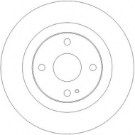 Тормозной диск BENDIX 562255B