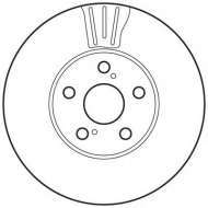 Тормозной диск BENDIX 562683BC