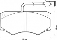 Комплект тормозных колодок BENDIX 571419B