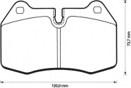 Комплект тормозных колодок BENDIX 571852B
