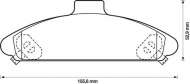 Комплект тормозных колодок BENDIX 572371B