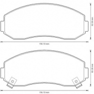 Комплект тормозных колодок BENDIX 572567B