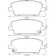Комплект тормозных колодок BENDIX 572579B