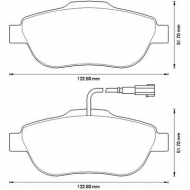 Комплект тормозных колодок BENDIX 573266B