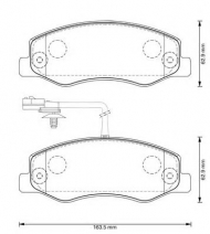 Комплект тормозных колодок BENDIX 573358B