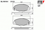 Комплект тормозных колодок FTE BL1661A4