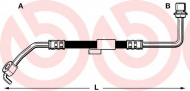 Шлангопровод BREMBO T 24 011
