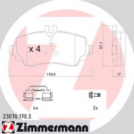 Комплект тормозных колодок ZIMMERMANN 23070.170.3