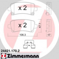 Комплект тормозных колодок ZIMMERMANN 24421.170.2