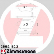 Комплект тормозных колодок ZIMMERMANN 23982.180.2