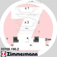 Комплект тормозных колодок ZIMMERMANN 23708.190.2