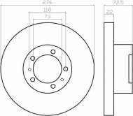 Тормозной диск HELLA 8DD 355 107-401
