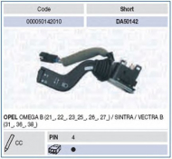 Переключатель MAGNETI MARELLI 000050142010