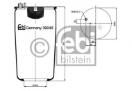 Баллон пневматической рессоры FEBI BILSTEIN 39045