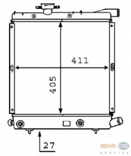 Теплообменник BEHR HELLA SERVICE 8MK 376 707-481