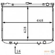 Теплообменник BEHR HELLA SERVICE 8MK 376 707-561