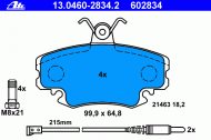 Комплект тормозных колодок ATE 13.0460-2834.2