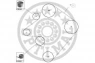 Ременный комплект OPTIMAL SK-1228