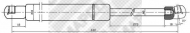 Газовая пружина MAPCO 20092