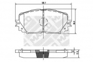Комплект тормозных колодок MAPCO 6869