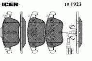 Комплект тормозных колодок ICER 181923