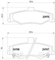 Комплект тормозных колодок PAGID T1706