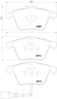 Комплект тормозных колодок PAGID T1350