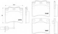 Комплект тормозных колодок PAGID T5129