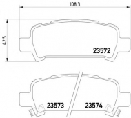 Комплект тормозных колодок PAGID T1244