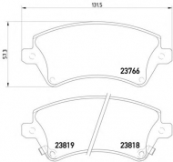 Комплект тормозных колодок PAGID T3120