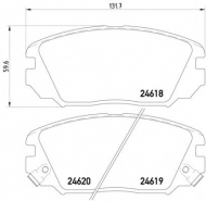 Комплект тормозных колодок PAGID T1723
