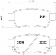 Комплект тормозных колодок PAGID T2099