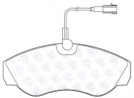 Комплект тормозных колодок QH Benelux BP1330