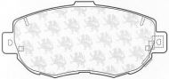 Комплект тормозных колодок QH Benelux BP1164
