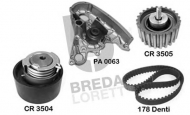 Комплект водяного насоса / зубчатого ремня BREDA  LORETT KPA 0017A