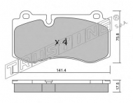 Комплект тормозных колодок TRUSTING 685.0