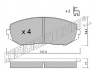 Комплект тормозных колодок TRUSTING 782.0