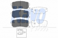 Комплект тормозных колодок KAVO PARTS KBP-3026