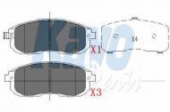 Комплект тормозных колодок KAVO PARTS KBP-6557