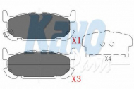 Комплект тормозных колодок KAVO PARTS KBP-6571