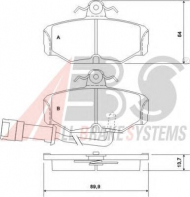 Комплект тормозных колодок A.B.S. 36170 OE