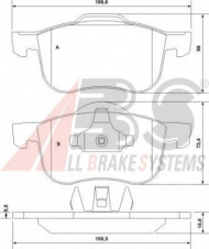 Комплект тормозных колодок A.B.S. 37097 OE