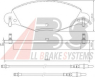 Комплект тормозных колодок A.B.S. 37285 OE