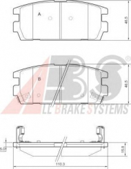 Комплект тормозных колодок A.B.S. 37324