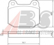 Комплект тормозных колодок A.B.S. 37326 OE