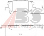 Комплект тормозных колодок A.B.S. 37459 OE