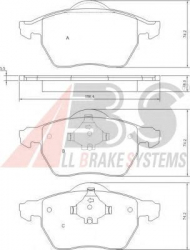 Комплект тормозных колодок A.B.S. 37514 OE