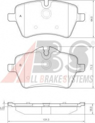 Комплект тормозных колодок A.B.S. 37535