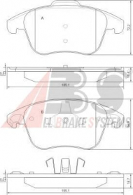 Комплект тормозных колодок A.B.S. 37599 OE